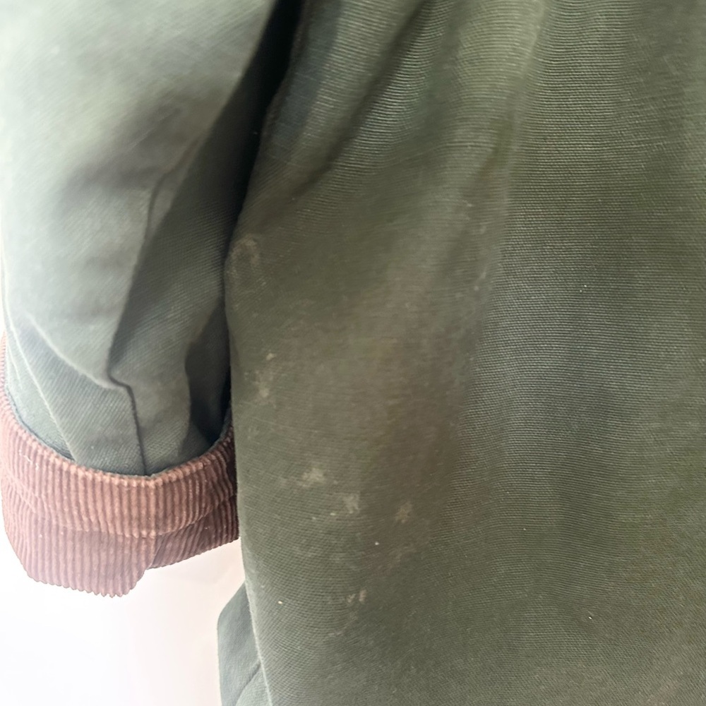 American Eagle Outfitters Green Jacket with Brown Corduroy Collar - Picture 4 of 4